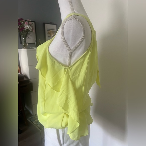 H&M Lemon Ruffle Blouse - Picture 2 of 6